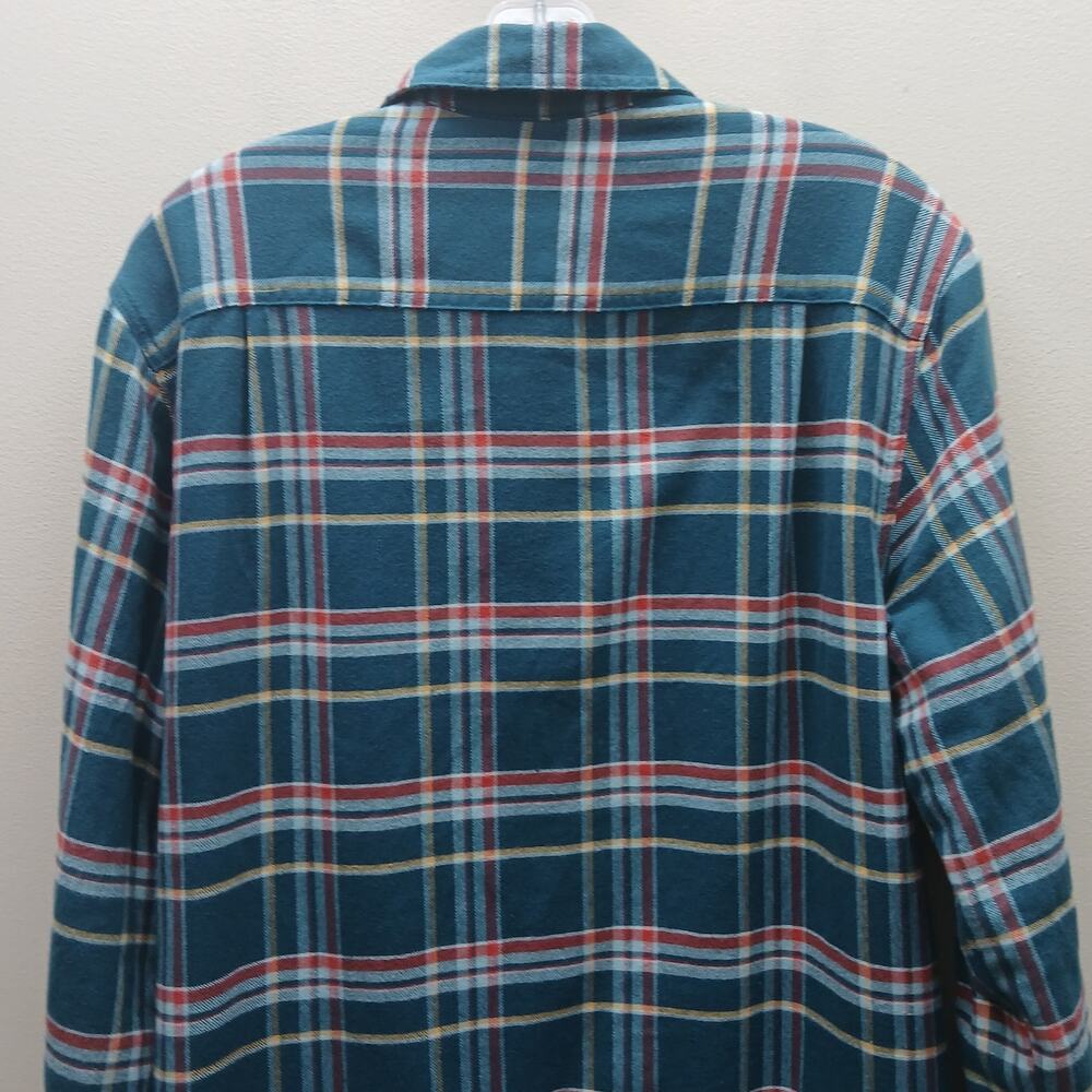 L.L. Bean Traditional Fit Fleece-Lined Flannel Plaid Shirt Jacket Shacket Small - Picture 7 of 8
